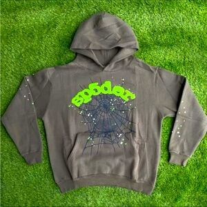 Spyder Men's Green and Gray Hoodie